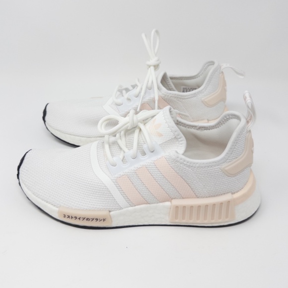 adidas NMD R1 Boost Women’s 7.5 White Wonder Quartz Sneakers - Picture 2 of 8